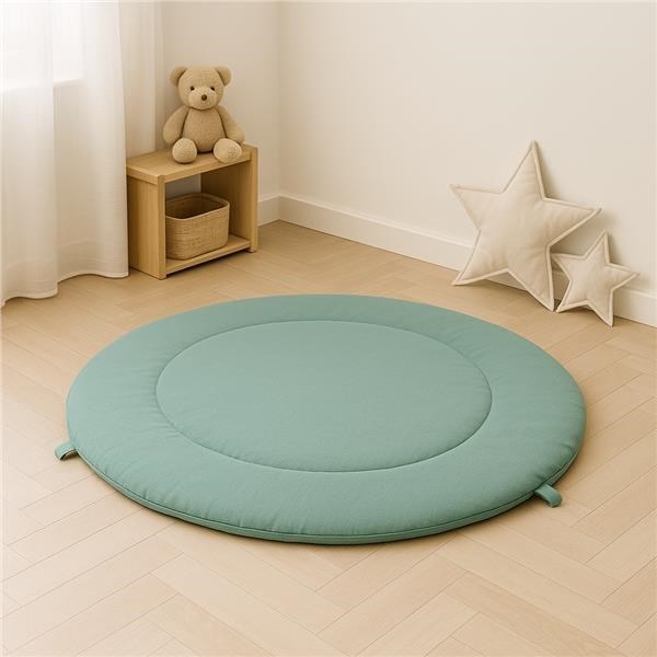 Muslin baby play blanket New Baby green