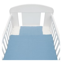 Muslin 2-piece bedding New Baby 90/120 cm blue