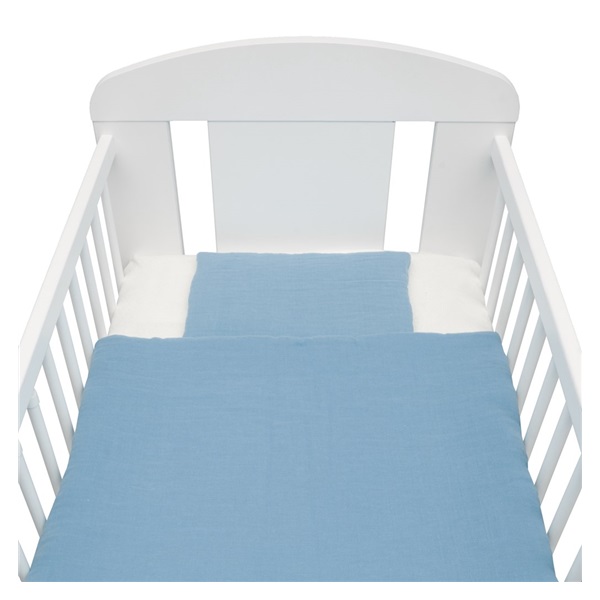 Muslin 2-piece bedding New Baby 90/120 cm blue
