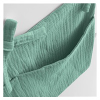 Muslin crib organizer New Baby green