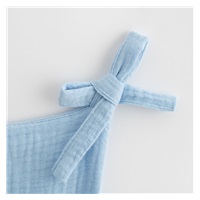 New Baby blue muslin crib organizer
