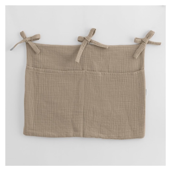 Muslin crib organizer New Baby beige