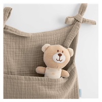 Muslin crib organizer New Baby beige