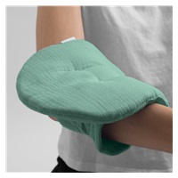 Muslin feeding mat New Baby green