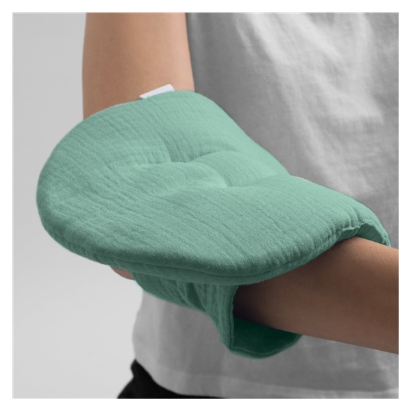 Muslin feeding mat New Baby green