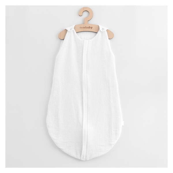 Muslin sleeping bag for babies New Baby white, size 0-6 m