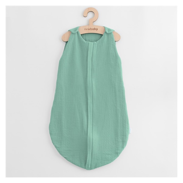 Muslin sleeping bag for babies New Baby green, size 0-6 m