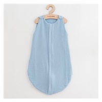 Muslin sleeping bag for babies New Baby blue, size 0-6 m