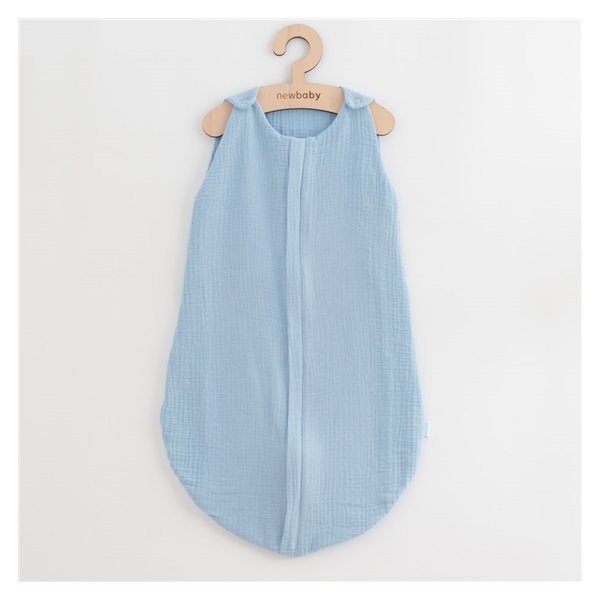 Muslin sleeping bag for babies New Baby blue, size 0-6 m