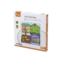 Wooden game Viga Locking and unlocking
