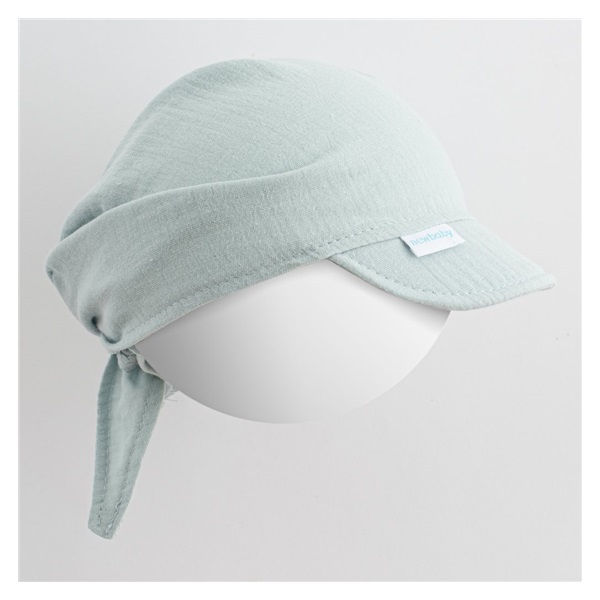 Baby Summer Muslin Scarf with Hood New Baby Soft Dress Mint, size 80 (9-12m)