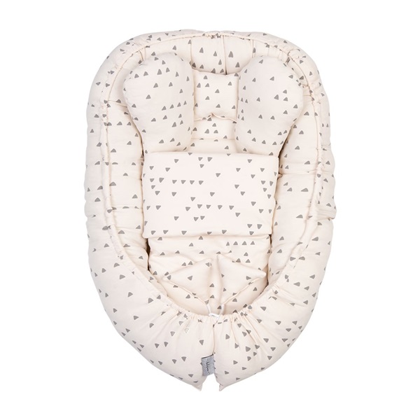 Belisima Soft vanilla baby nest with comforter
