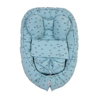 Belisima Soft blue baby nest with duvet