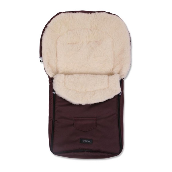Womar fleece down jacket with sheep fleece burgundy