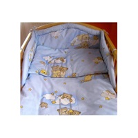 2-part bedding New Baby 100/135 cm blue with teddy bear