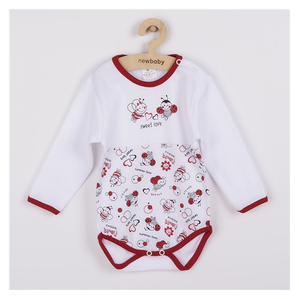 Baby body with long sleeves New Baby Ladybug, size 74 (6-9m)
