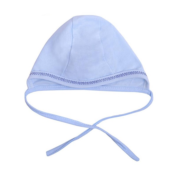 Baby cap New Baby blue, size 56 (0-3m)