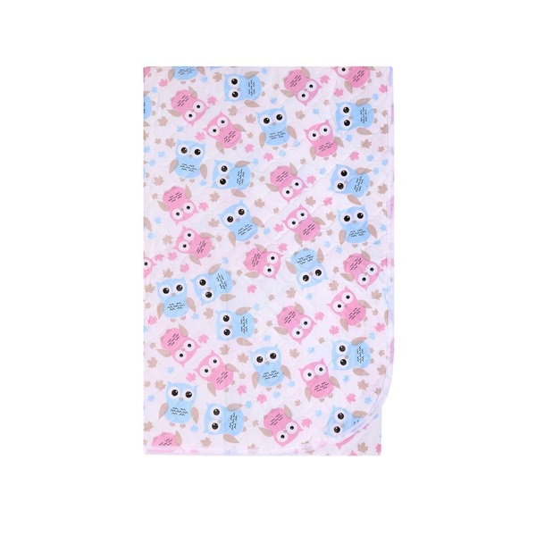 Changing mat Akuku 55x70 owls pink-blue