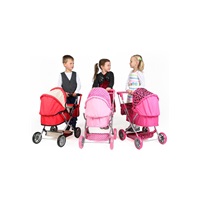 PlayTo Viola deep doll stroller pink