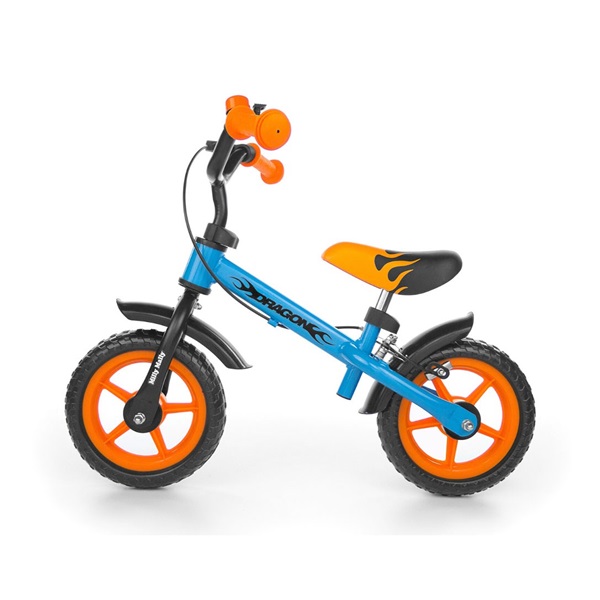 Kids bike Milly Mally Dragon with brake orange-blue