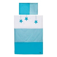 6-piece bedding Belisima Star 100/135 turquoise