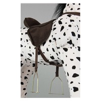 Milly Mally Mustang white and black polka dot rocking horse with melody